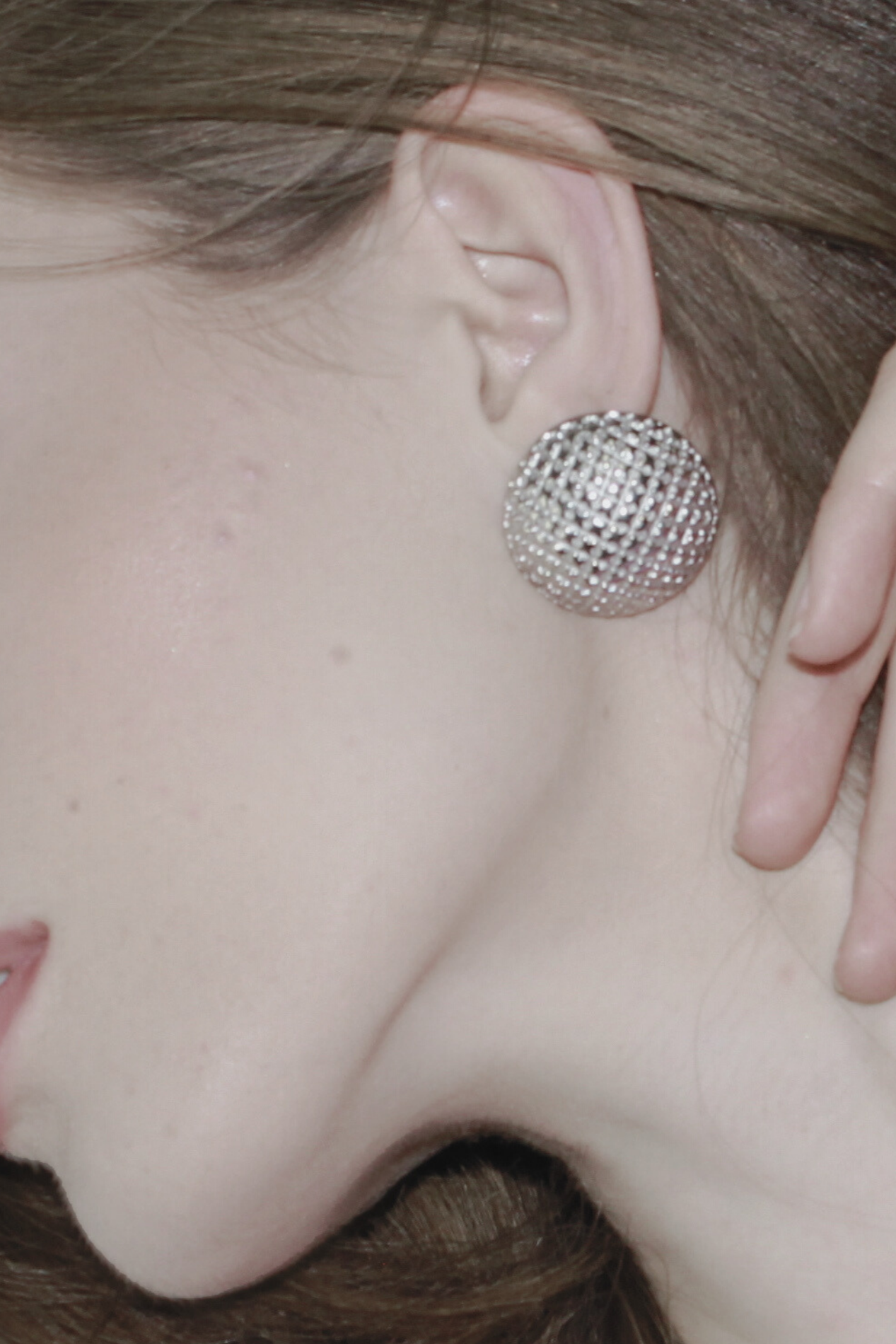 Courage Ornament Statement øreringe - sølvbelagt